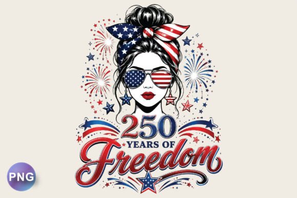 Download 250 Years of Freedom USA Patriotic Girl - Freedom Collection