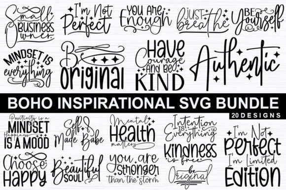 Download Boho Inspirational Quotes Svg Bundle - Quotes Collection