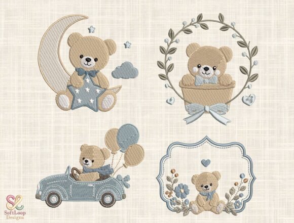 Download Teddy Bear Nursery Embroidery Bundle - Premium Resources