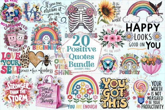 Download Positive Quotes Bundle Sublimation - Quotes Collection