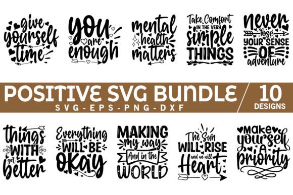 Download Positive Quotes SVG Bundle - Quotes Collection