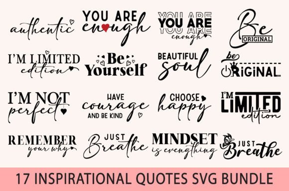 Download Boho Inspirational Quotes Svg Bundle,PNG - Quotes Collection