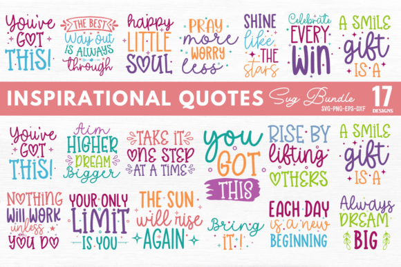 Download Inspirational Quotes SVG Bundle - Premium Resources
